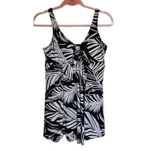 Bal Harbour Swim Onepiece Womens Swimsuit Swim Dress Size 18